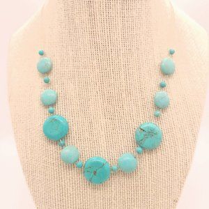 90s Turquoise Illusion Necklace